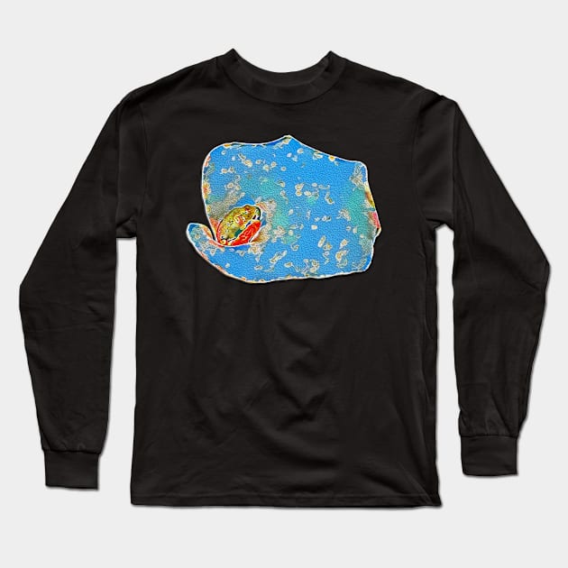 Portrait of a Mediterranean Frog Prince Long Sleeve T-Shirt by Diego-t